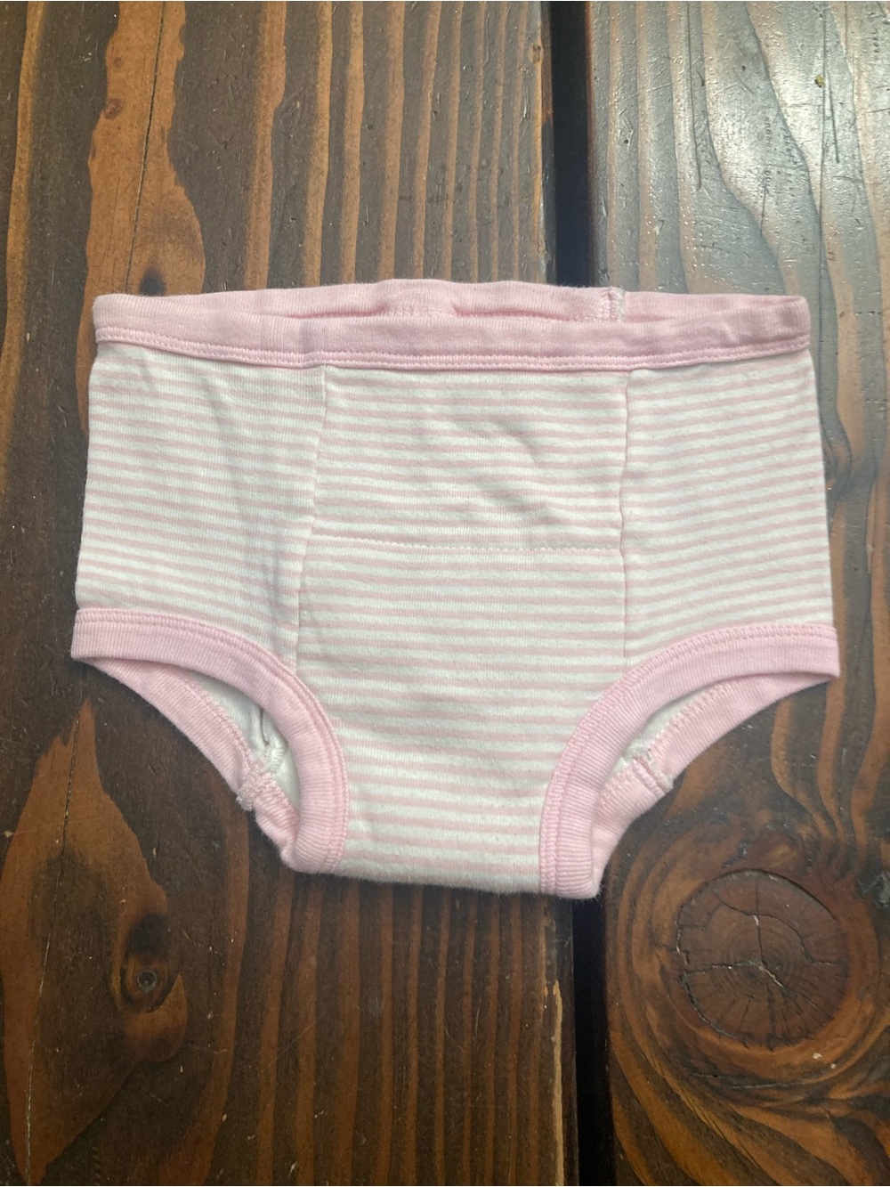 Classic Pink Stripe Cotton Training Pants for Kids, Size 2T